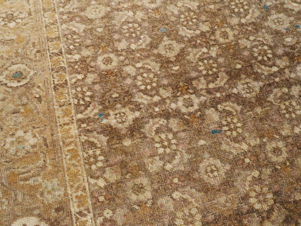 Antique Persian Tabriz Square Rug, No.17327 - Gss