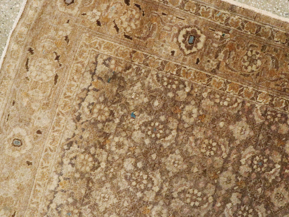 Antique Persian Tabriz Square Rug, No.17327 - Gss