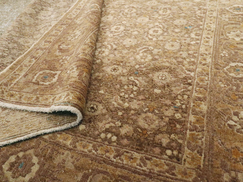 Antique Persian Tabriz Square Rug, No.17327 - Gss