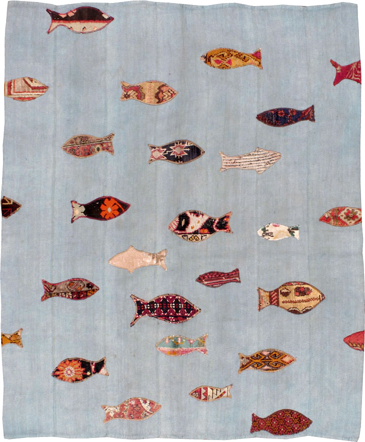 Contemporary Turkish Kilim Accent Rug, No.17367 - Gss