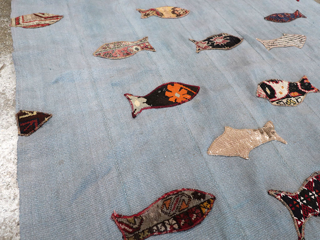 Contemporary Turkish Kilim Accent Rug, No.17367 - Gss