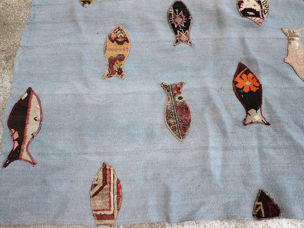 Contemporary Turkish Kilim Accent Rug, No.17367 - Gss