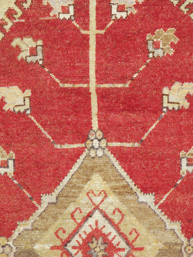 Antique Oushak Carpet, No.17376 - Gss