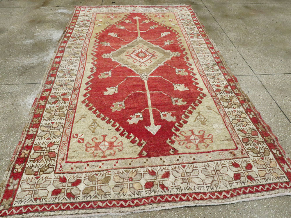 Antique Oushak Carpet, No.17376 - Gss
