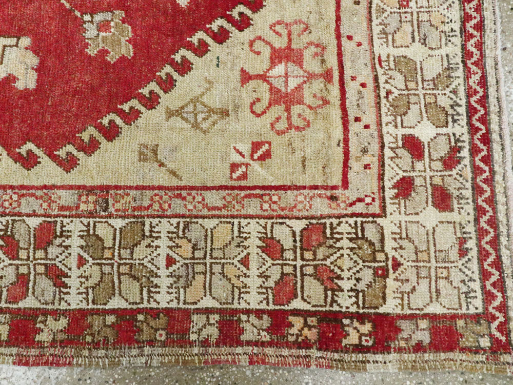Antique Oushak Carpet, No.17376 - Gss