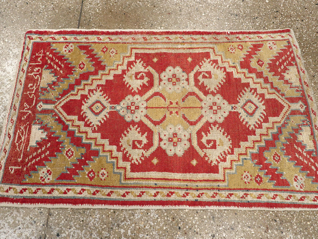 Antique Turkish Oushak Rug, No.17406 - Gss