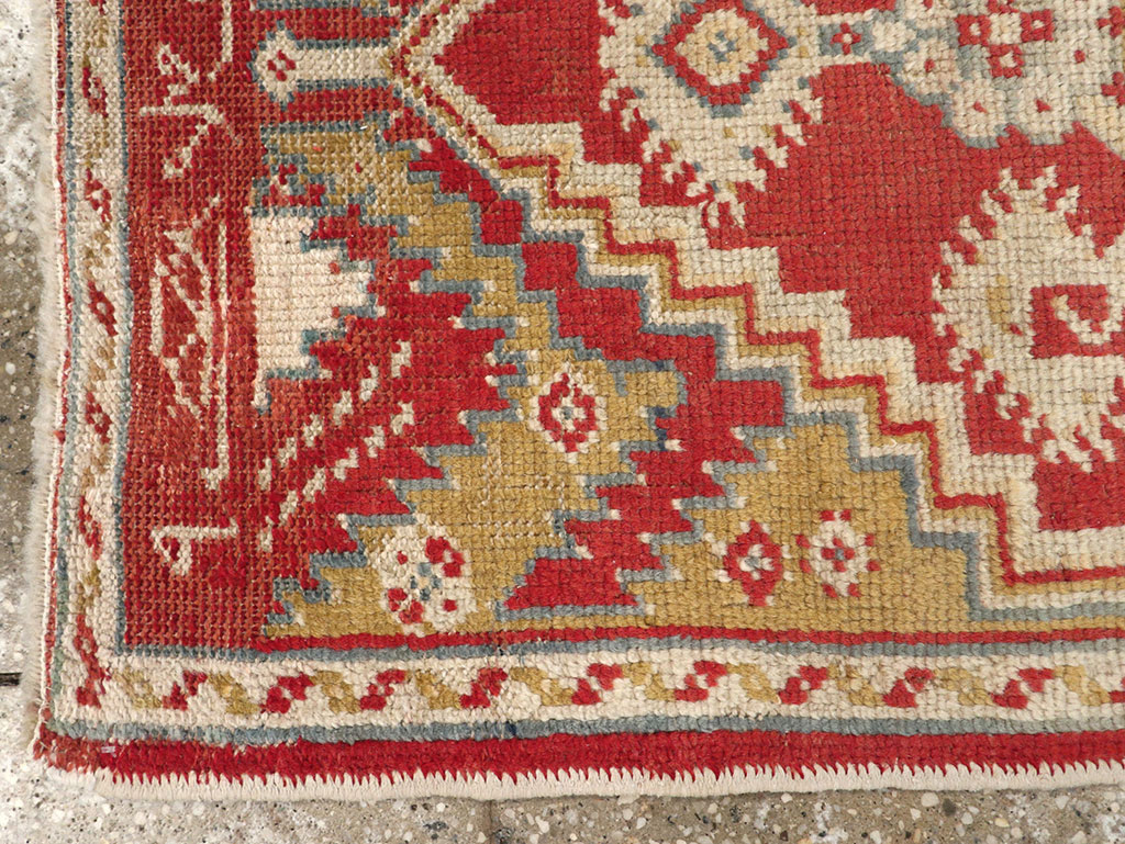 Antique Turkish Oushak Rug, No.17406 - Gss