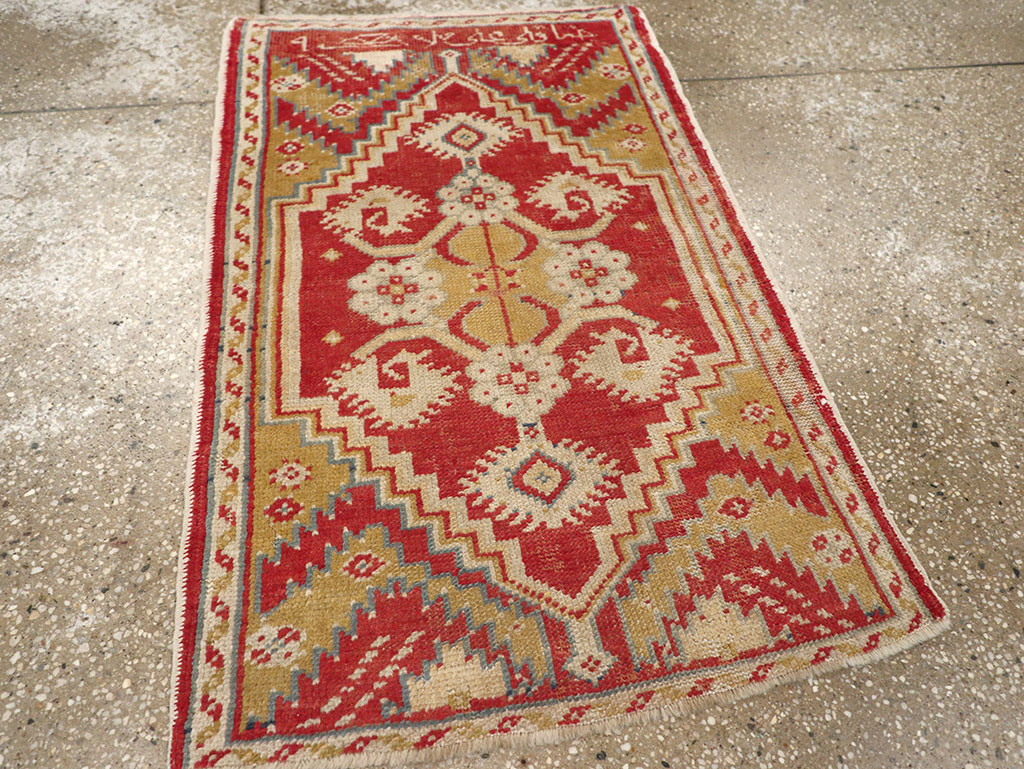 Antique Turkish Oushak Rug, No.17406 - Gss