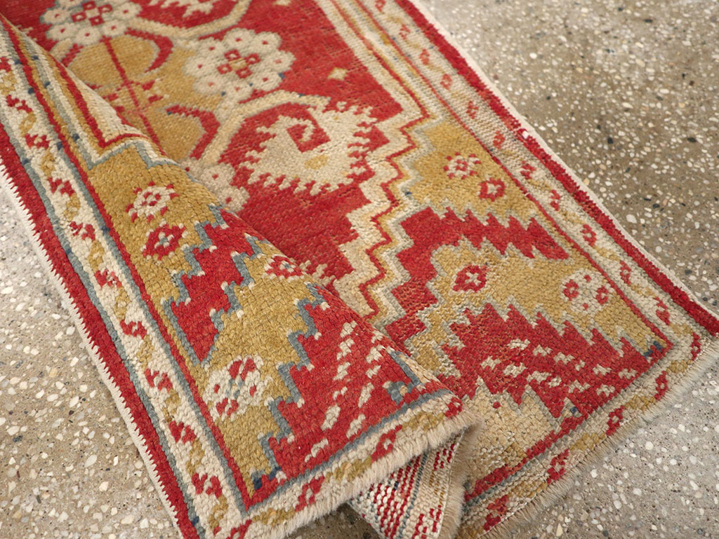 Antique Turkish Oushak Rug, No.17406 - Gss