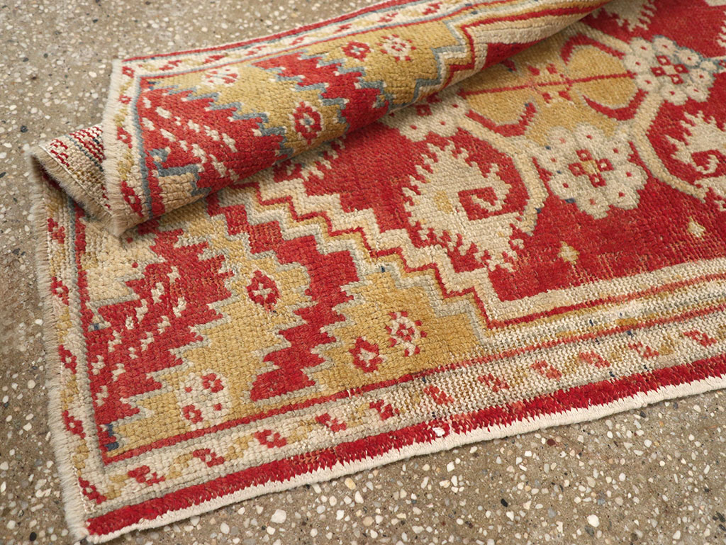 Antique Turkish Oushak Rug, No.17406 - Gss