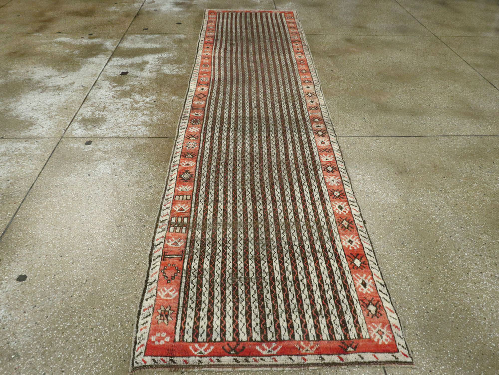 Antique Turkish Ghiordes Runner, No.17418 - Gss