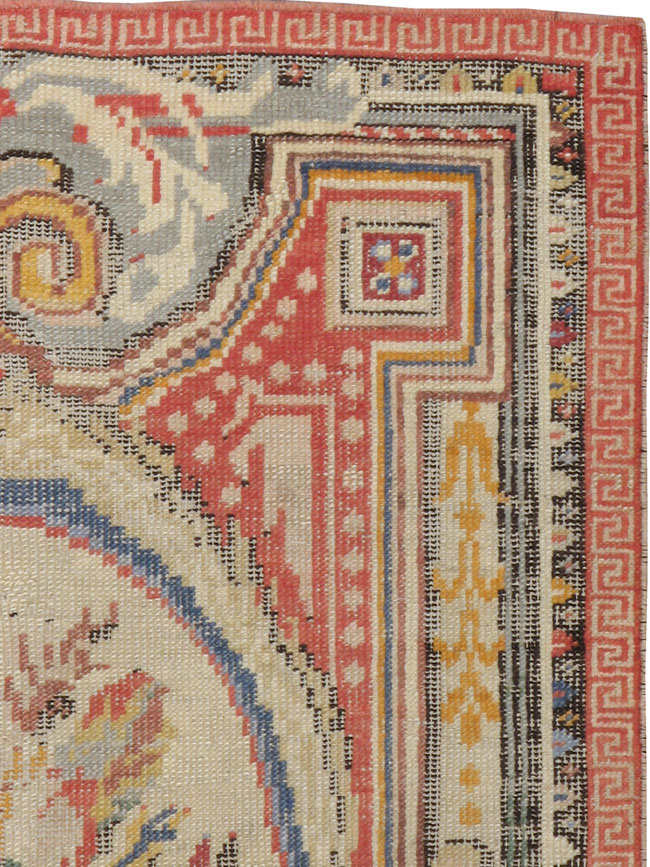 Antique Turkish Ghiordes Rug, No.17427 - Gss
