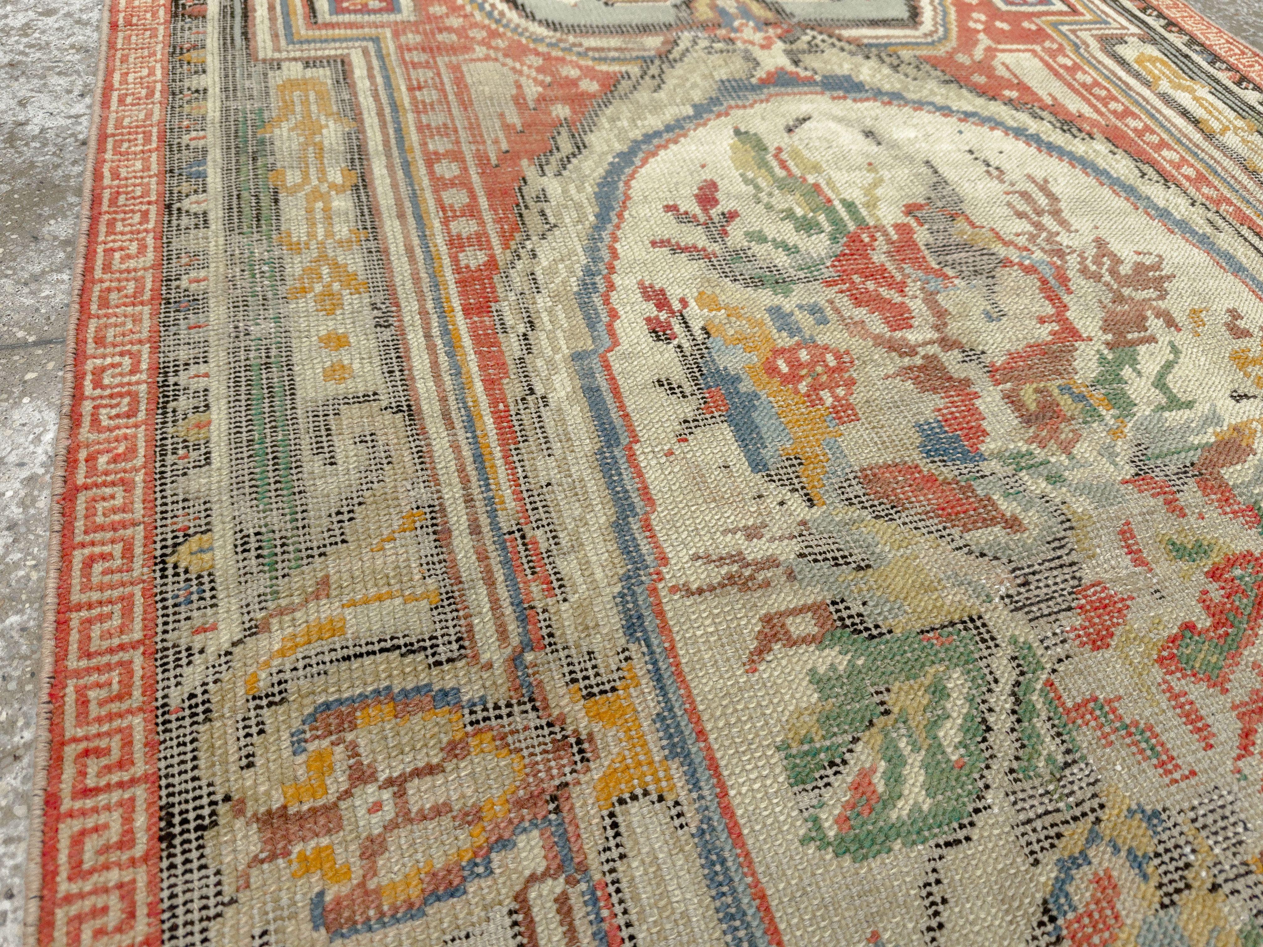 Antique Turkish Ghiordes Rug, No.17427 - Gss