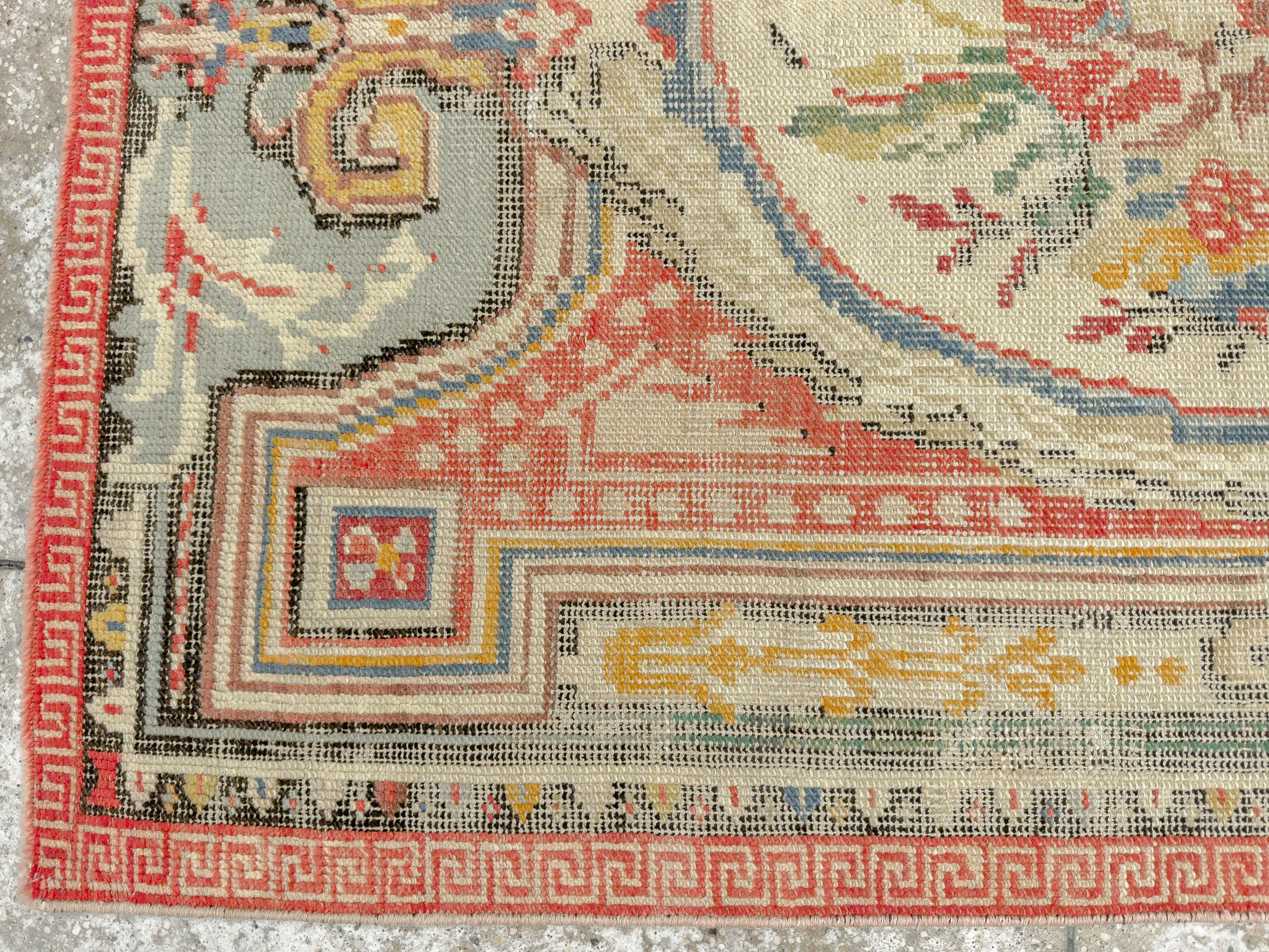 Antique Turkish Ghiordes Rug, No.17427 - Gss