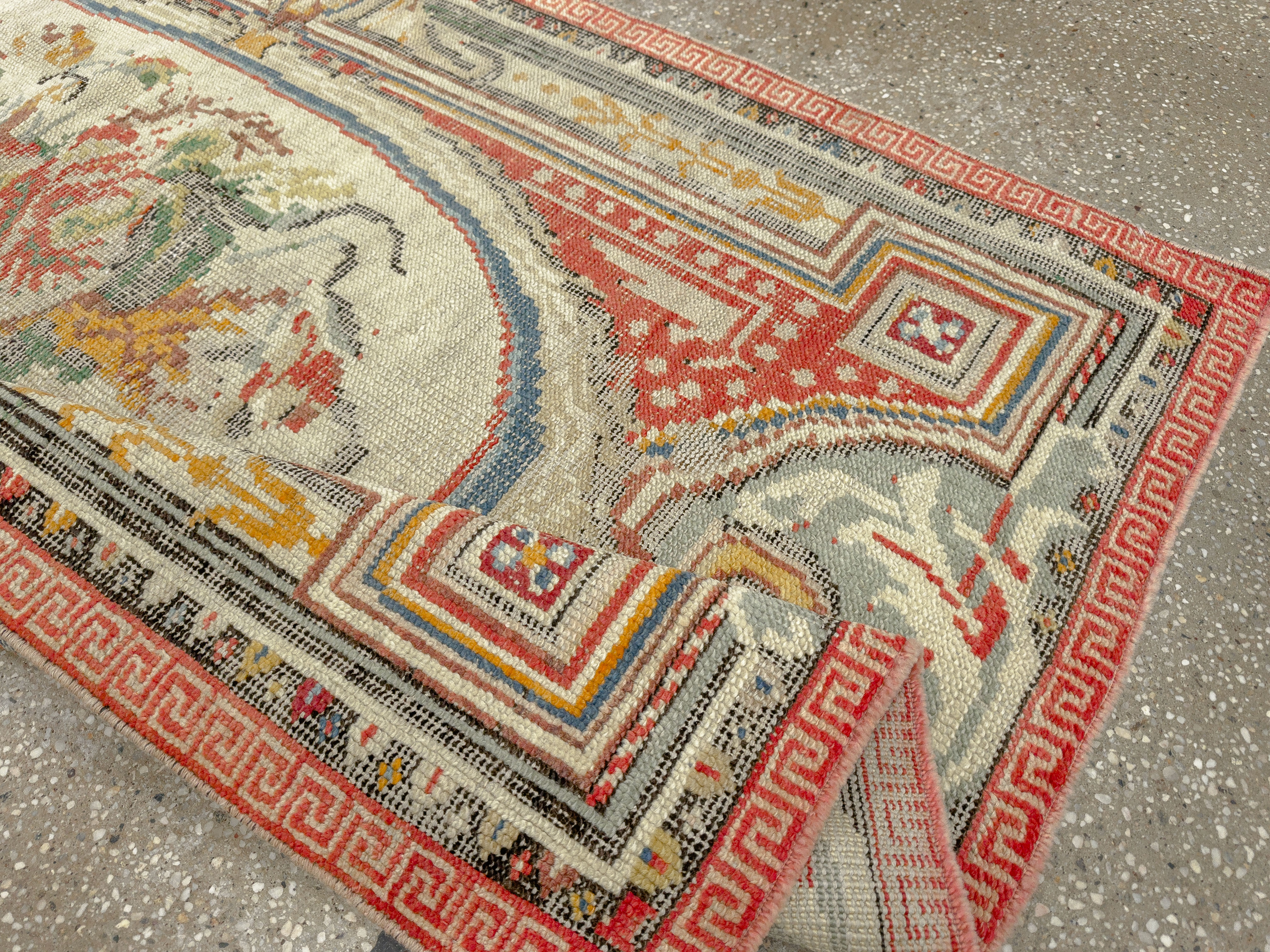 Antique Turkish Ghiordes Rug, No.17427 - Gss