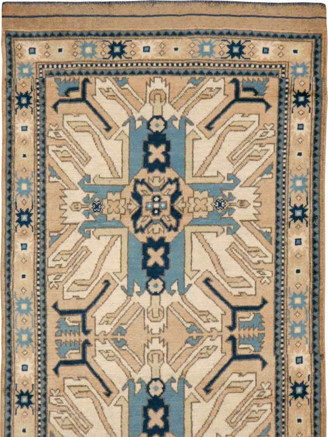 Antique Turkish Kazak Runner, No.17452 - Gss