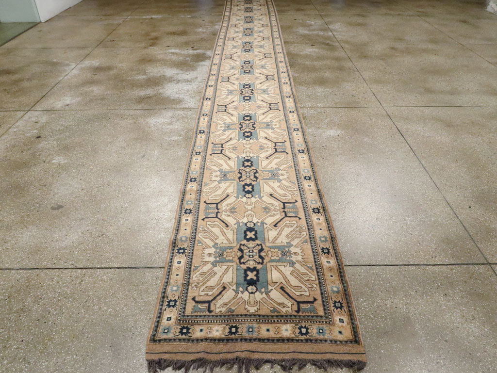 Antique Turkish Kazak Runner, No.17452 - Gss