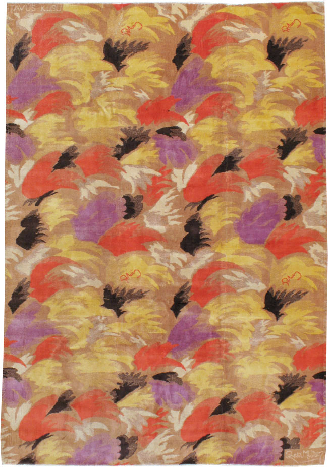 Vintage Turkish Art Deco Rug, No.17470 - Gss