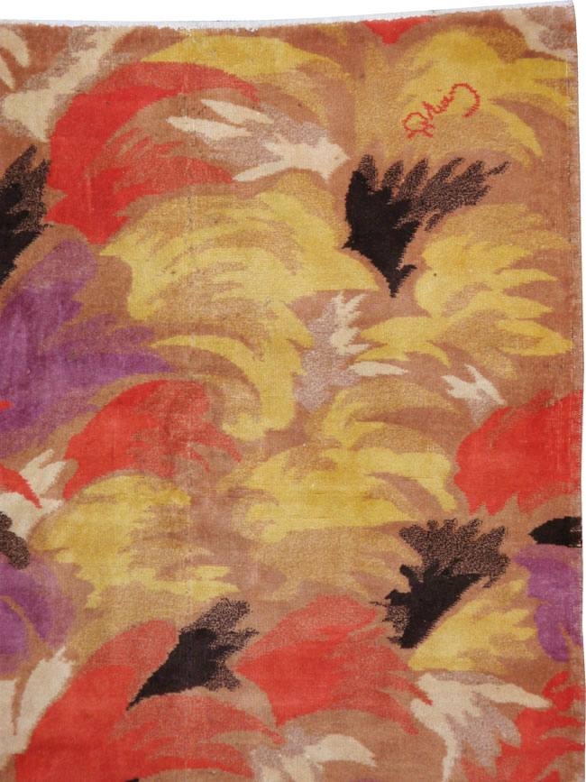 Vintage Turkish Art Deco Rug, No.17470 - Gss