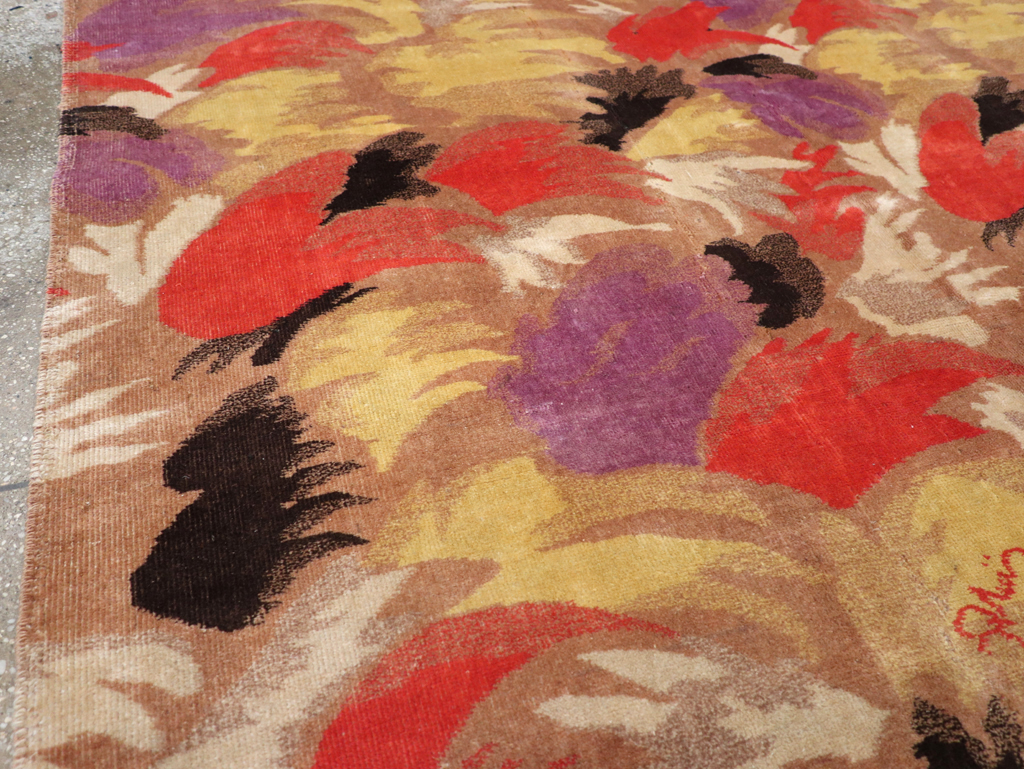 Vintage Turkish Art Deco Rug, No.17470 - Gss