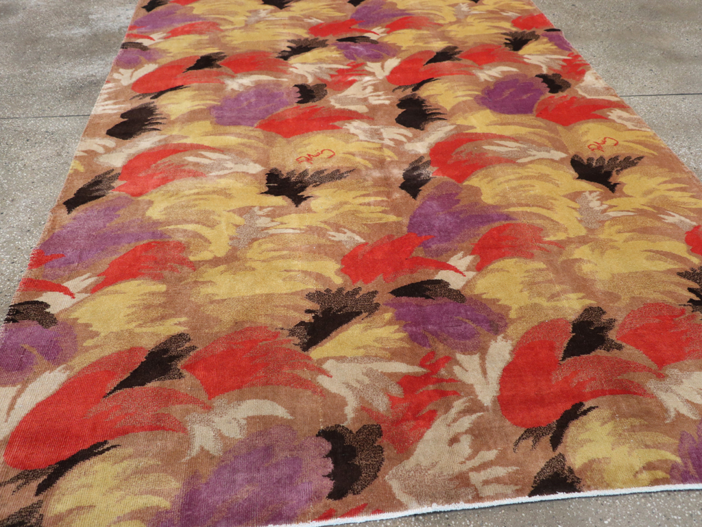 Vintage Turkish Art Deco Rug, No.17470 - Gss