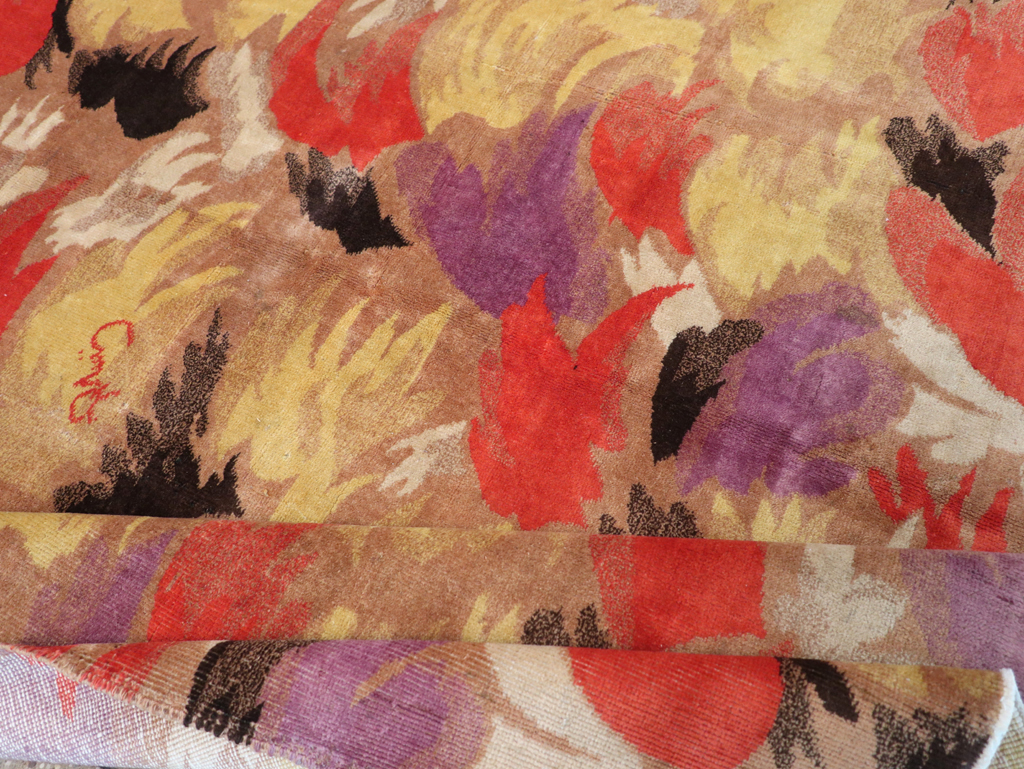 Vintage Turkish Art Deco Rug, No.17470 - Gss