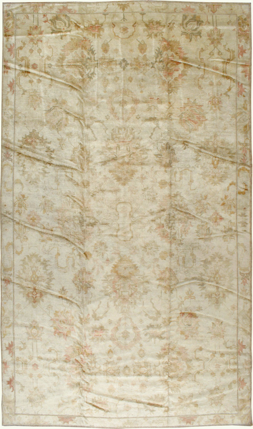 Antique Turkish Oushak Carpet, No.17490 - Gss