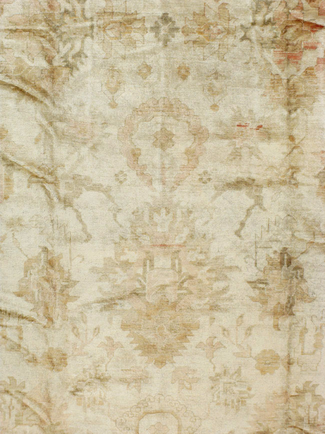 Antique Turkish Oushak Carpet, No.17490 - Gss