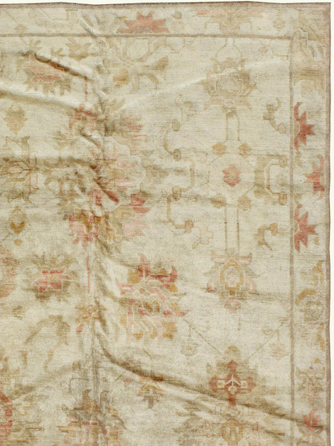 Antique Turkish Oushak Carpet, No.17490 - Gss