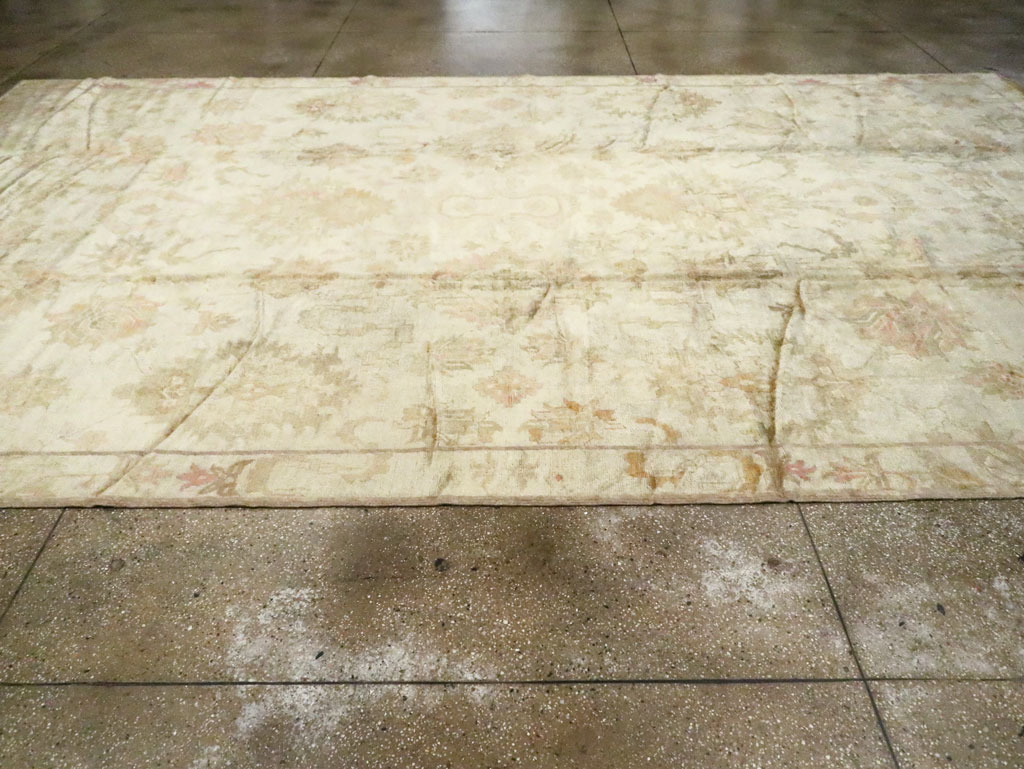 Antique Turkish Oushak Carpet, No.17490 - Gss