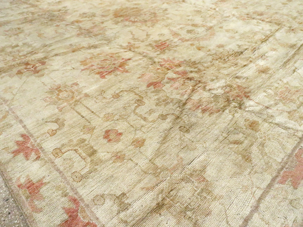 Antique Turkish Oushak Carpet, No.17490 - Gss