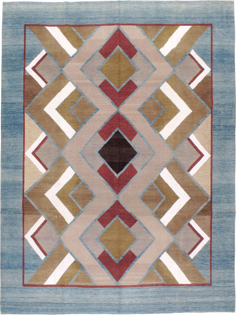 Modernist Persian Tabriz Carpet, No.17507 - Gss