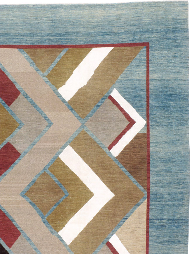 Modernist Persian Tabriz Carpet, No.17507 - Gss