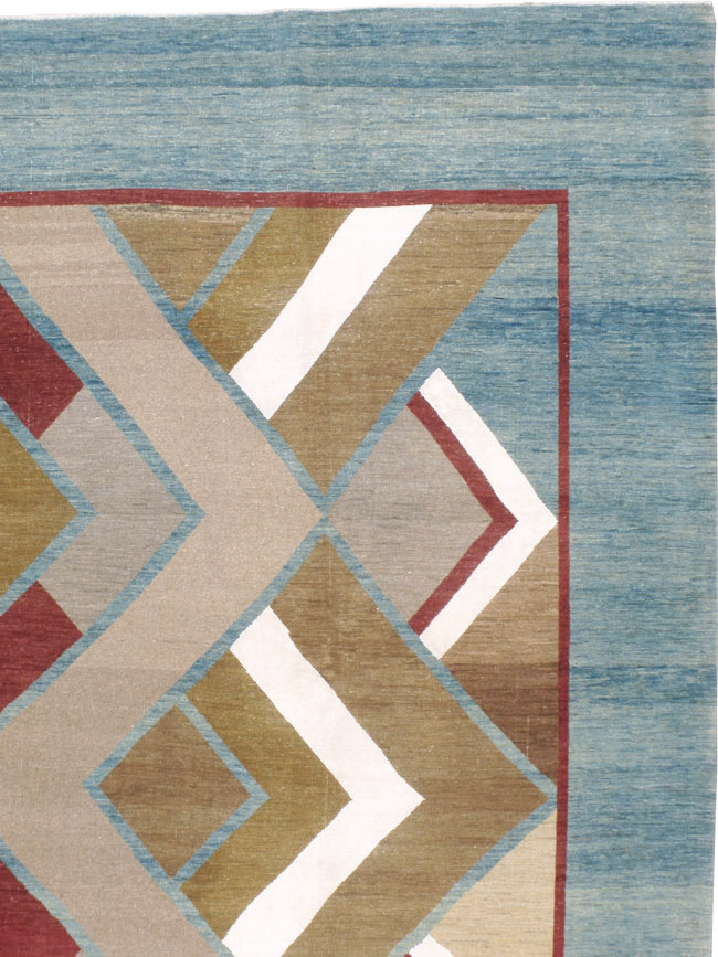 Modernist Persian Tabriz Carpet, No.17507 - Gss