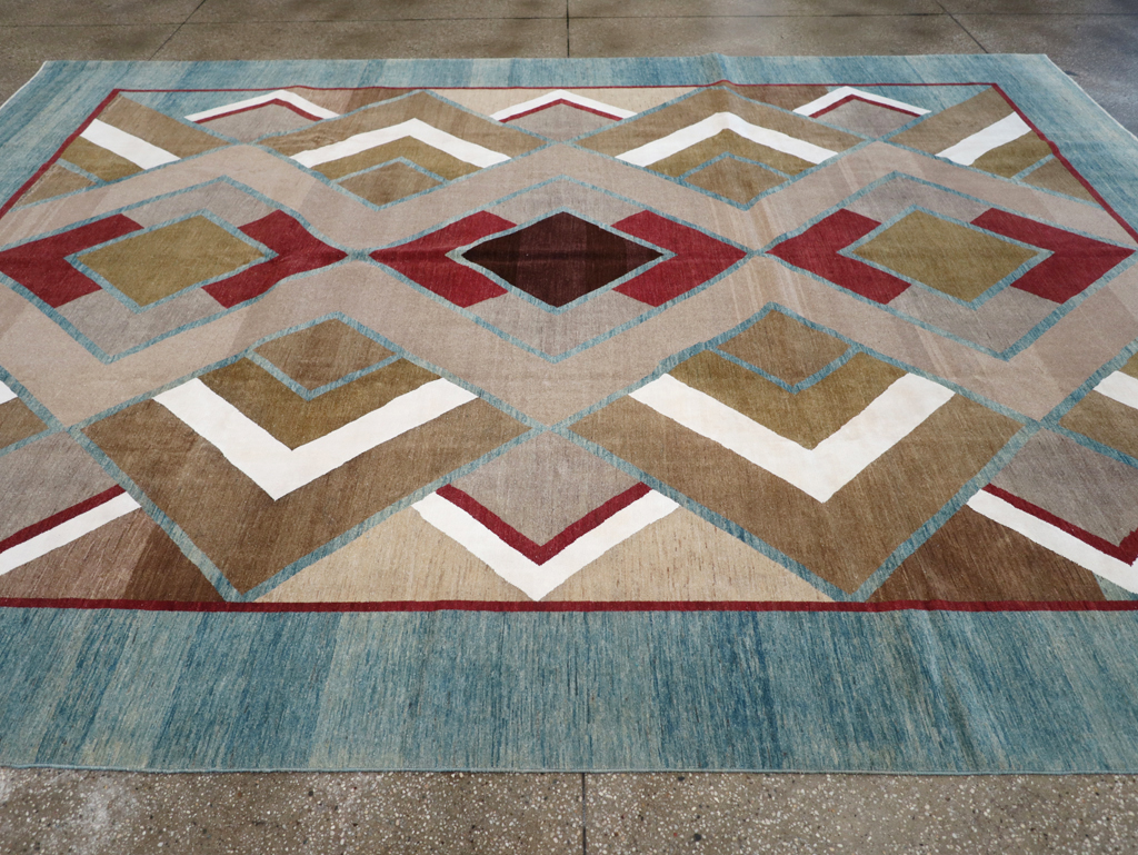 Modernist Persian Tabriz Carpet, No.17507 - Gss