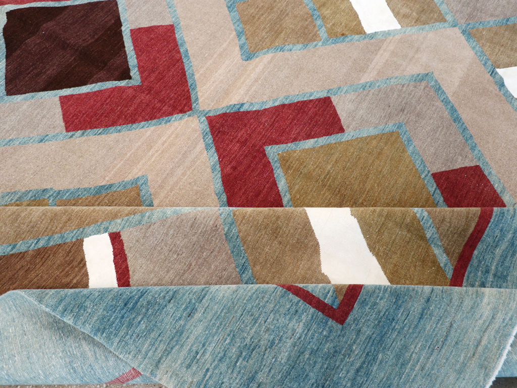 Modernist Persian Tabriz Carpet, No.17507 - Gss