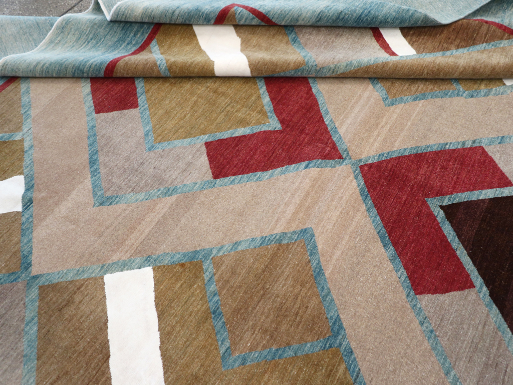 Modernist Persian Tabriz Carpet, No.17507 - Gss