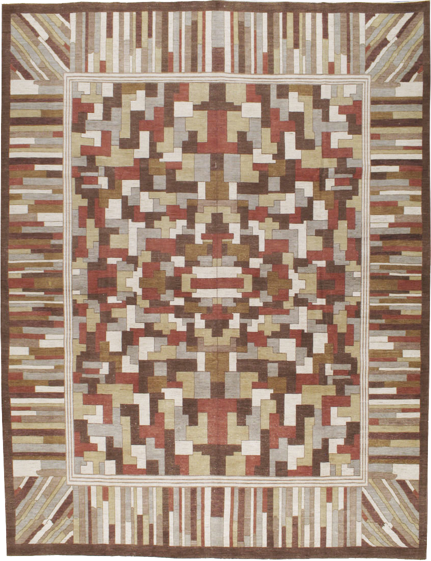 Modernist Persian Tabriz  Carpet, No.17508 - Gss