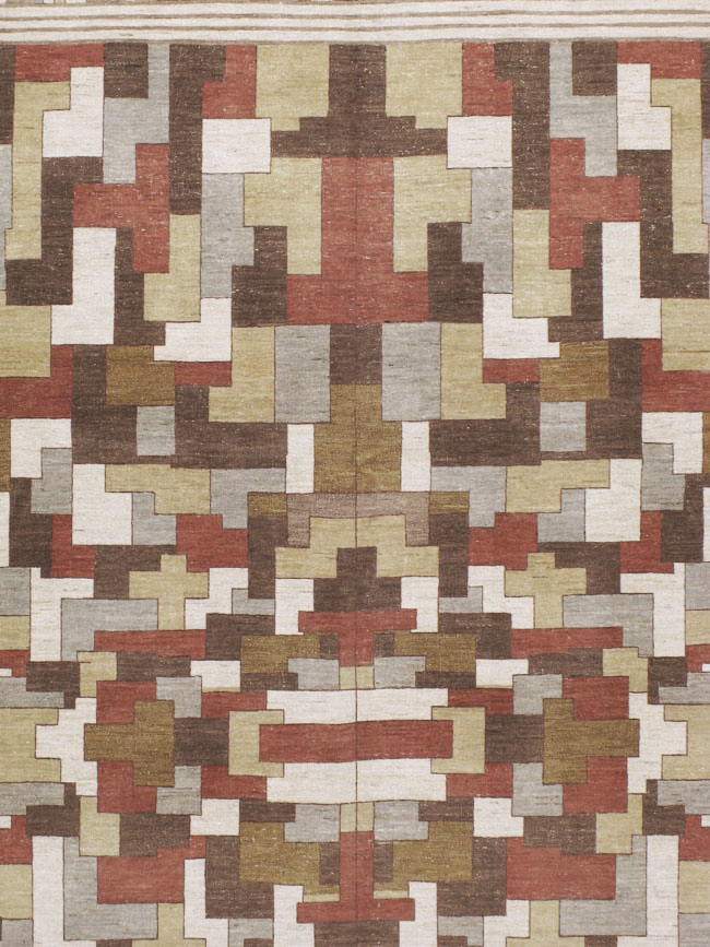 Modernist Persian Tabriz  Carpet, No.17508 - Gss