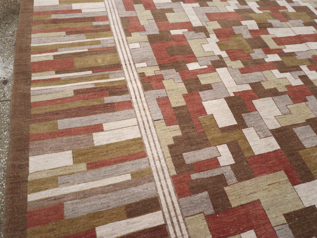 Modernist Persian Tabriz  Carpet, No.17508 - Gss