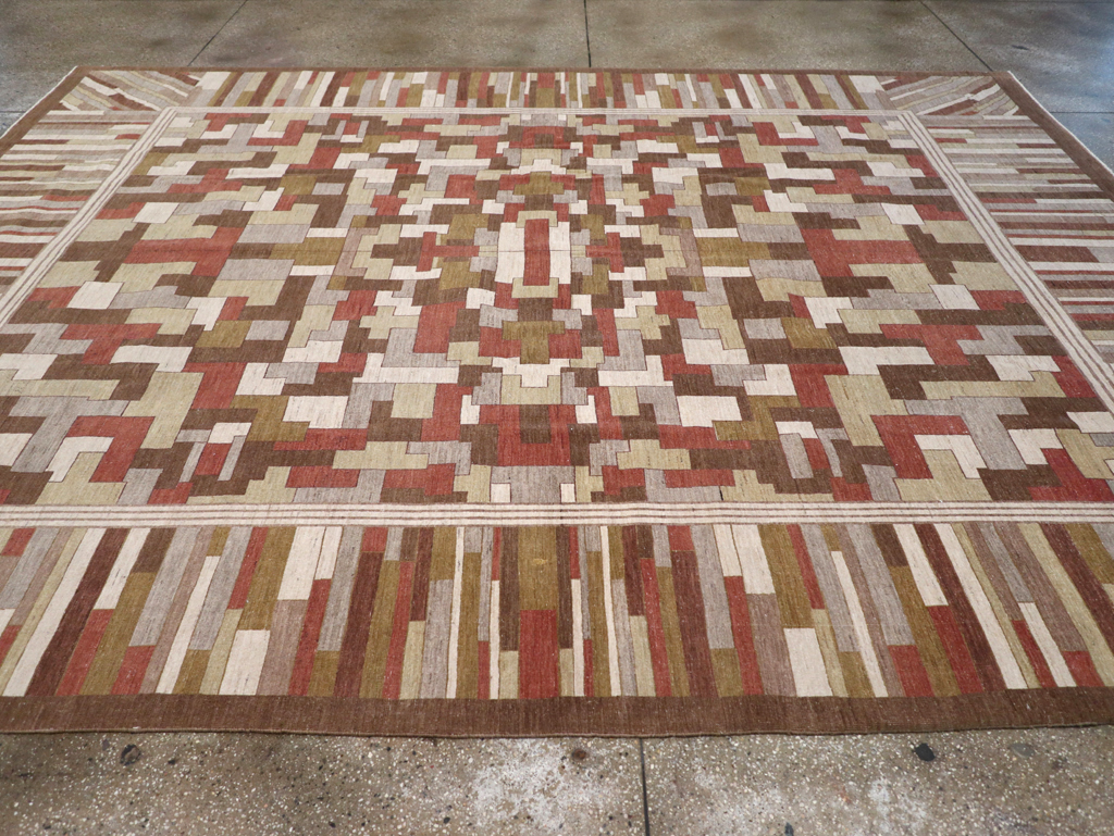 Modernist Persian Tabriz  Carpet, No.17508 - Gss