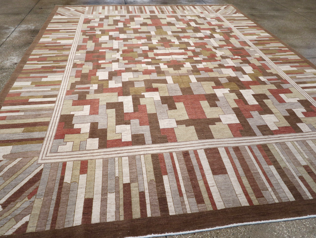 Modernist Persian Tabriz  Carpet, No.17508 - Gss