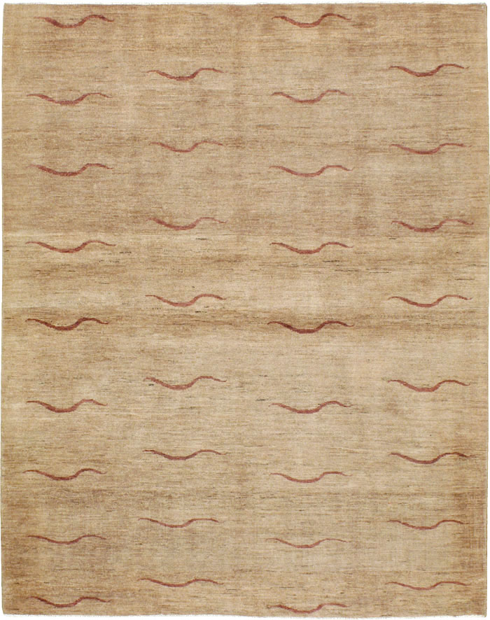 Modernist Persian Tabriz Rug, No.17509 - Gss