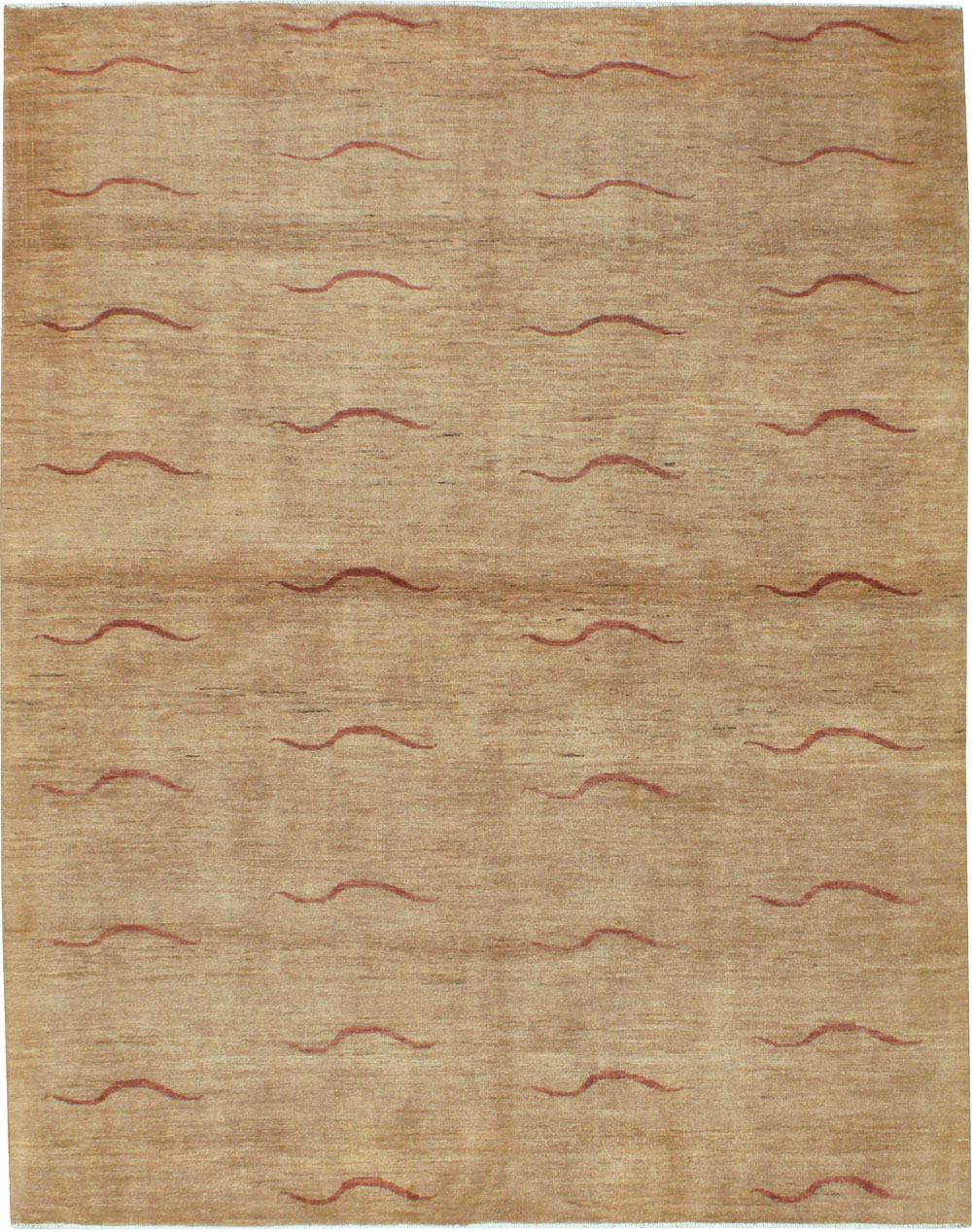 Modernist Persian Tabriz Rug, No.17509 - Gss