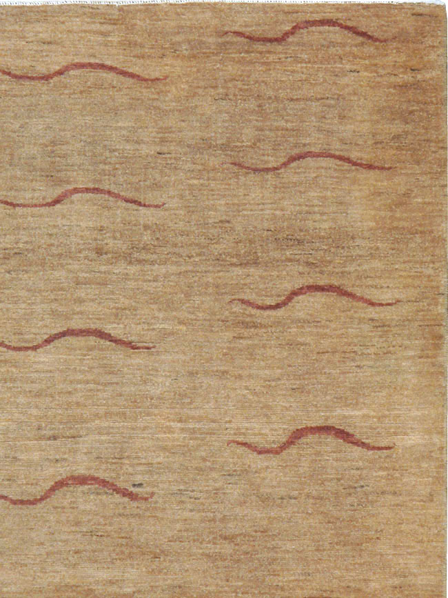 Modernist Persian Tabriz Rug, No.17509 - Gss