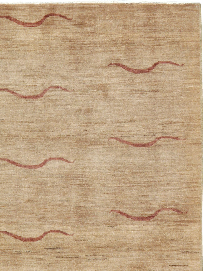 Modernist Persian Tabriz Rug, No.17509 - Gss