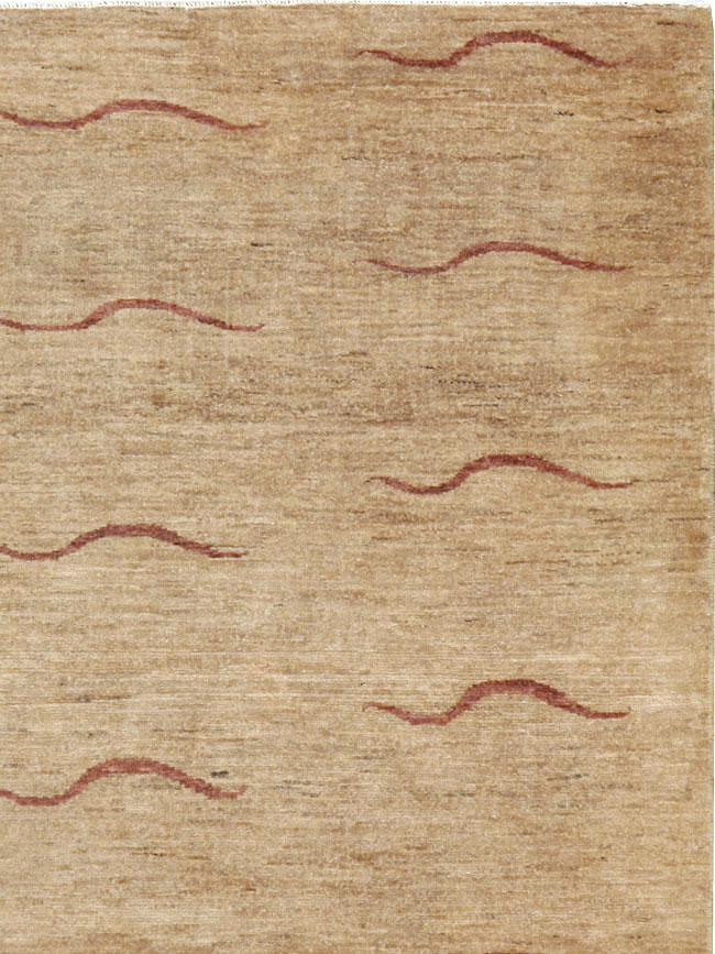 Modernist Persian Tabriz Rug, No.17509 - Gss