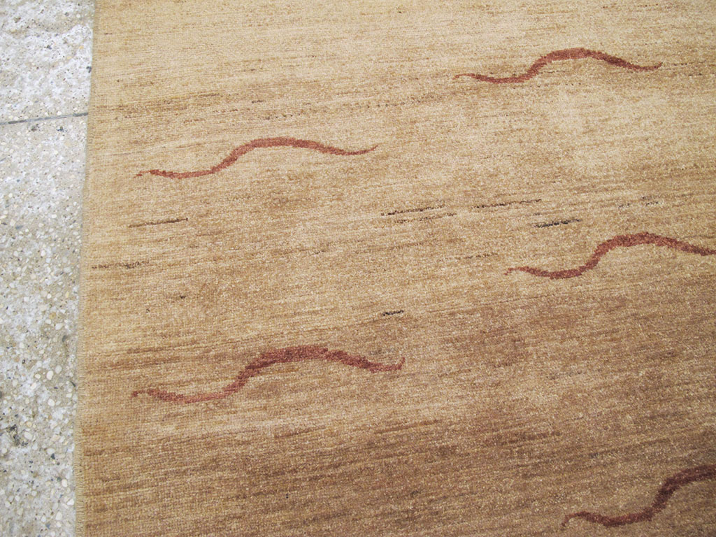 Modernist Persian Tabriz Rug, No.17509 - Gss