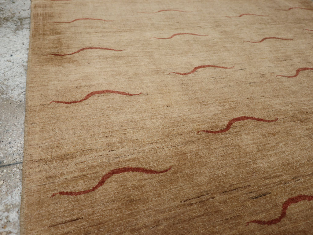 Modernist Persian Tabriz Rug, No.17509 - Gss