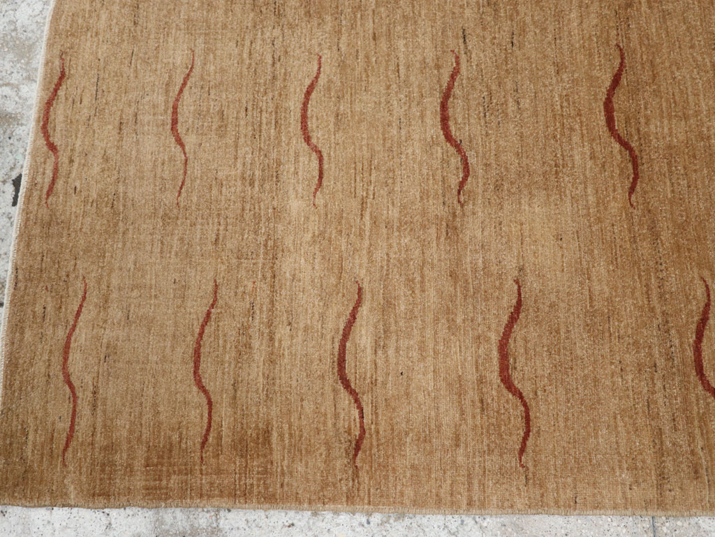 Modernist Persian Tabriz Rug, No.17509 - Gss